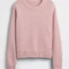 Oversized, kort genser i 100 % bomull