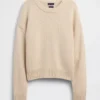 Oversized, kort genser i 100 % bomull