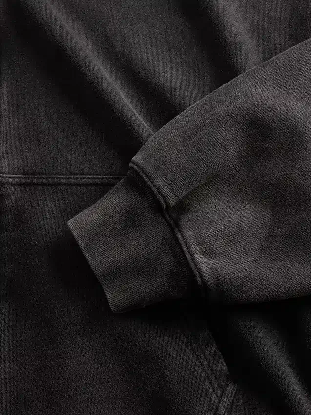 Oversized, kort zip-hettegenser i tykk fleece for voksne