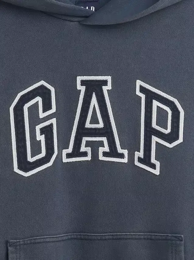 Oversized logo-hettegenser i tykk bomullsblanding for voksne