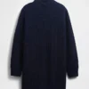 Oversized minigenser i strikk med høyhals