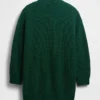 Oversized minigenser i strikk med høyhals