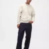 Oversized polosweatshirt i tykk fleece for voksne