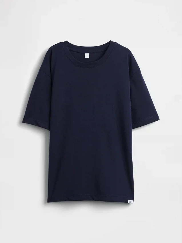 Oversized pyjamas-T-skjorte for barn i resirkulert materiale