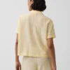 Oversized pyjamaskjorte i krøllet gasbind