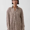 Oversized skjorte i 100 % lin