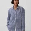 Oversized skjorte i 100 % lin