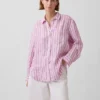 Oversized skjorte i 100 % lin
