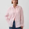 Oversized skjorte i 100 % lin