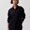 Oversized skjorte i 100 % lin