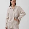 Oversized skjorte i 100 % lin