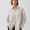 Oversized skjorte i 100 % lin