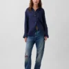 Oversized skjorte i 100 % lin