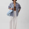Oversized skjorte i 100 % lin