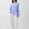 Oversized skjorte i 100 % lin