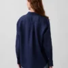 Oversized skjorte i 100 % lin
