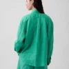 Oversized skjorte i 100 % lin