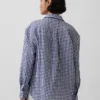 Oversized skjorte i 100 % lin
