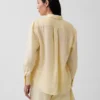 Oversized skjorte i 100 % lin