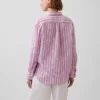 Oversized skjorte i 100 % lin
