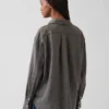 Oversized skjorte i 100 % lin
