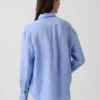 Oversized skjorte i 100 % lin