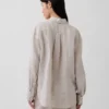 Oversized skjorte i 100 % lin
