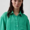 Oversized skjorte i 100 % lin