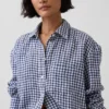 Oversized skjorte i 100 % lin