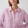 Oversized skjorte i 100 % lin