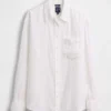 Oversized skjorte i 100 % lin