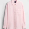 Oversized skjorte i 100 % lin