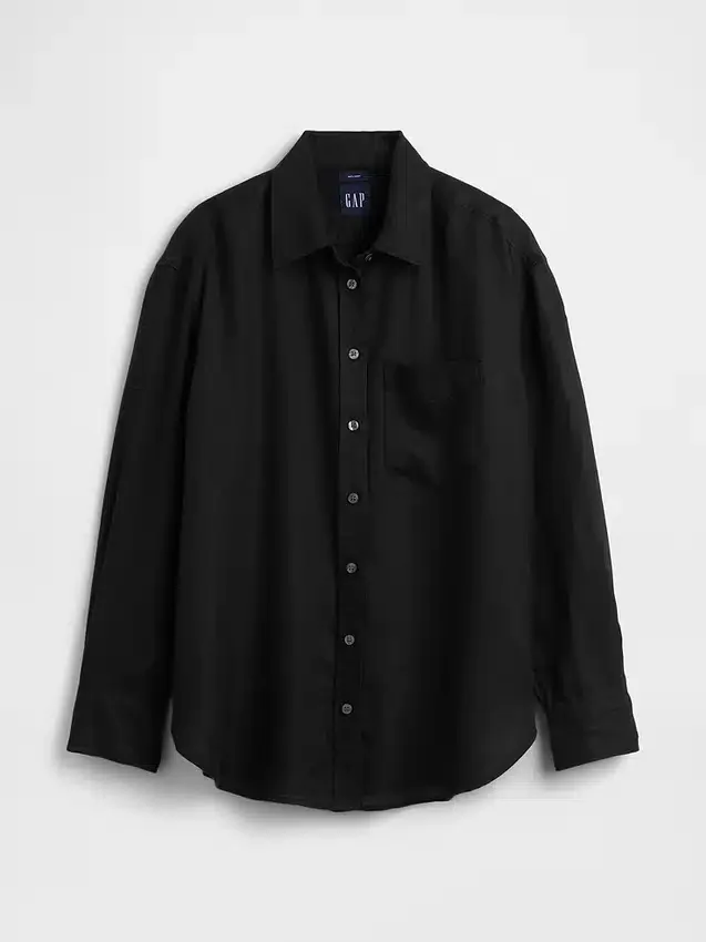 Oversized skjorte i 100 % lin