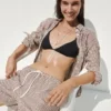 Oversized skjorte i 100 % lin