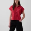 Oversized skjorte i linblanding