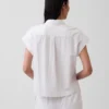 Oversized skjorte i linblanding