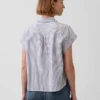 Oversized skjorte i linblanding