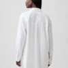 Oversized skjorte i linblanding