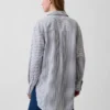 Oversized skjorte i linblanding