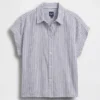 Oversized skjorte i linblanding