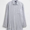 Oversized skjorte i linblanding