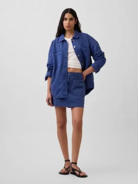 Oversized skjortejakke