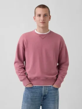 Oversized sweatshirt i tykk fransk frotté for voksne