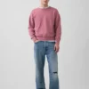 Oversized sweatshirt i tykk fransk frotté for voksne
