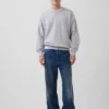 Oversized sweatshirt i tykk fransk frotté for voksne