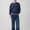 Oversized sweatshirt i tykk fransk frotté for voksne