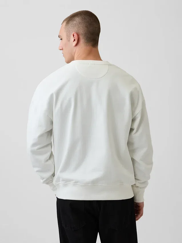 Oversized sweatshirt i tykk fransk frotté for voksne
