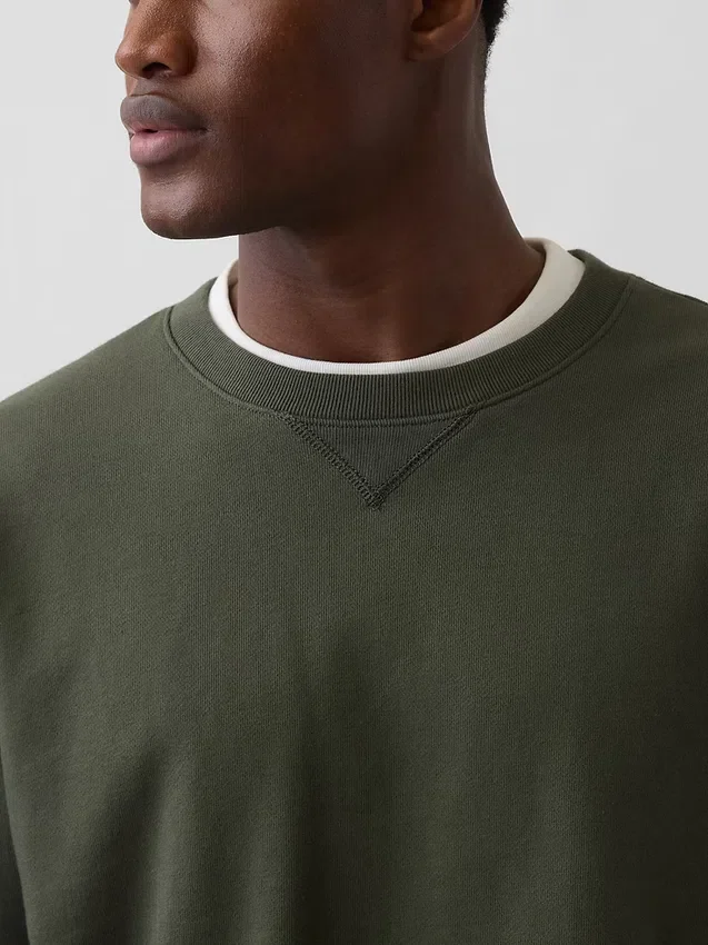 Oversized sweatshirt i tykk fransk frotté for voksne