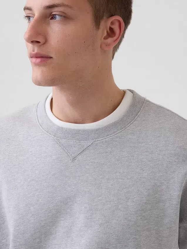 Oversized sweatshirt i tykk fransk frotté for voksne