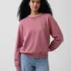 Oversized sweatshirt i tykk fransk frotté for voksne